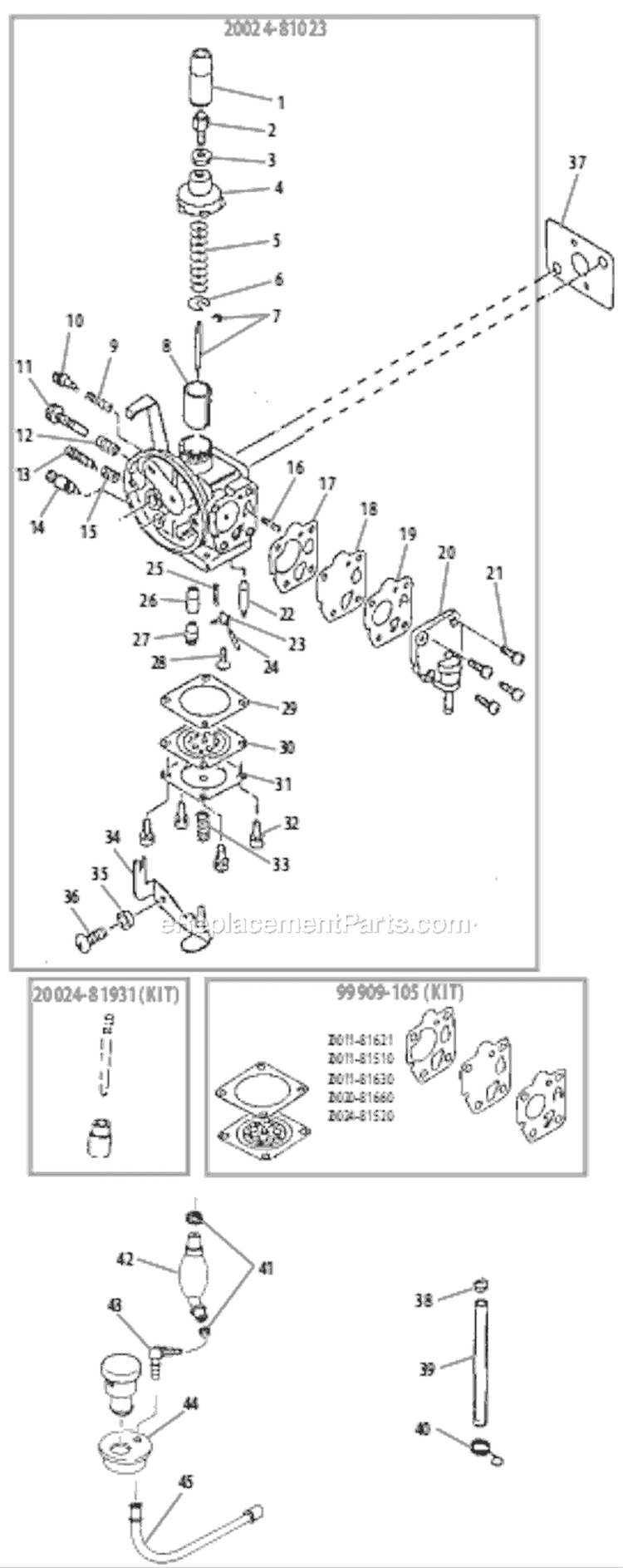 Page N Diagram and Parts List for  Shindaiwa Power Broom