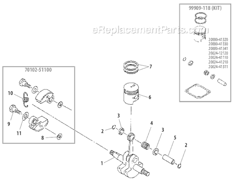 Page C Diagram and Parts List for  Shindaiwa Power Broom
