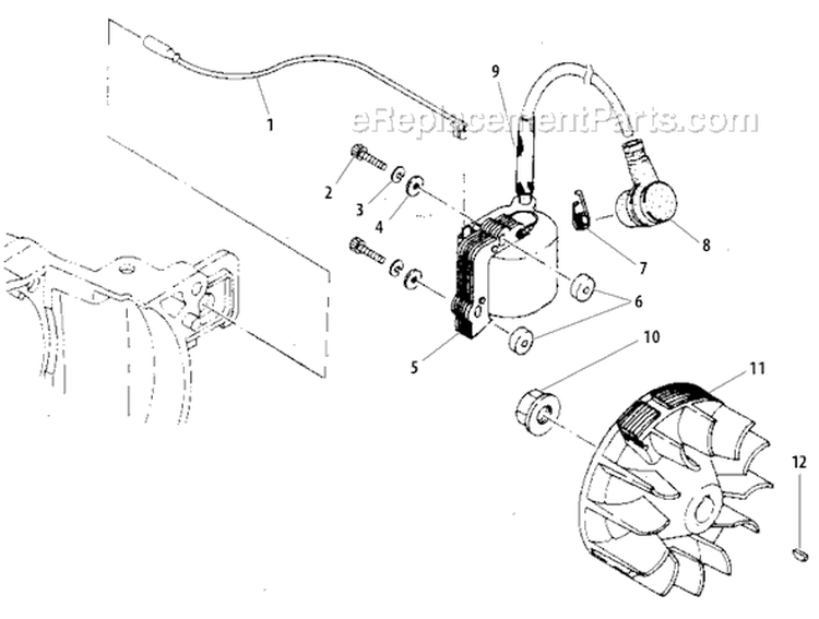 Page D Diagram and Parts List for  Shindaiwa Power Broom