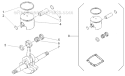 Piston, Crankshaft Diagram and Parts List for  Shindaiwa Chainsaw