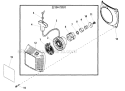 Starter Diagram and Parts List for  Shindaiwa Chainsaw