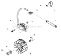 Flywheel, Ignition Diagram and Parts List for  Shindaiwa Chainsaw