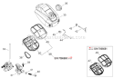 Part Location Diagram of A226001040 Shindaiwa Air Filter Assembly