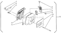 Muffler Diagram and Parts List for  Shindaiwa Chainsaw