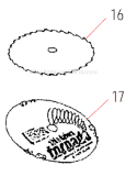 Page K Diagram and Parts List for  Shindaiwa Brush Cutter