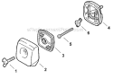 Part Location Diagram of 13031306563 Echo Air Filter Cover