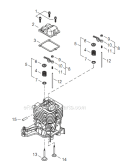 Page D Diagram and Parts List for T16011001001 - T16011999999 Shindaiwa Water Pump