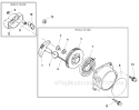 Page E Diagram and Parts List for  Shindaiwa Power Broom