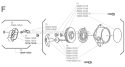 Page F Diagram and Parts List for  Shindaiwa Trimmer