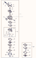 G - Carburetor Diagram and Parts List for  Shindaiwa