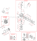 Page M Diagram and Parts List for  Shindaiwa Trimmer