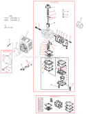 Carburetor (EPA/CARB) Diagram and Parts List for  Shindaiwa Trimmer