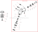 Gearcase Diagram and Parts List for  Shindaiwa Trimmer