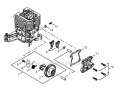 Page E Diagram and Parts List for T14712001001 - T14712999999 Shindaiwa Trimmer