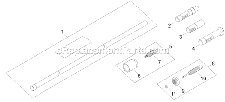 Page Q Diagram and Parts List for  Shindaiwa Trimmer