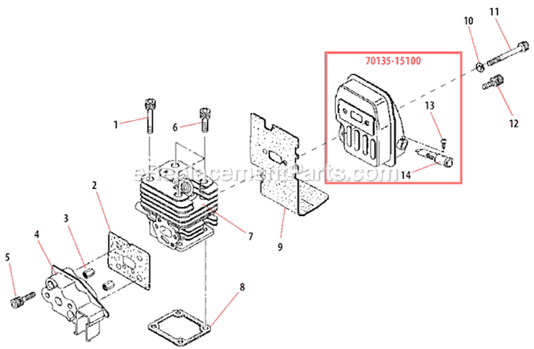 Page A Diagram and Parts List for  Shindaiwa Trimmer