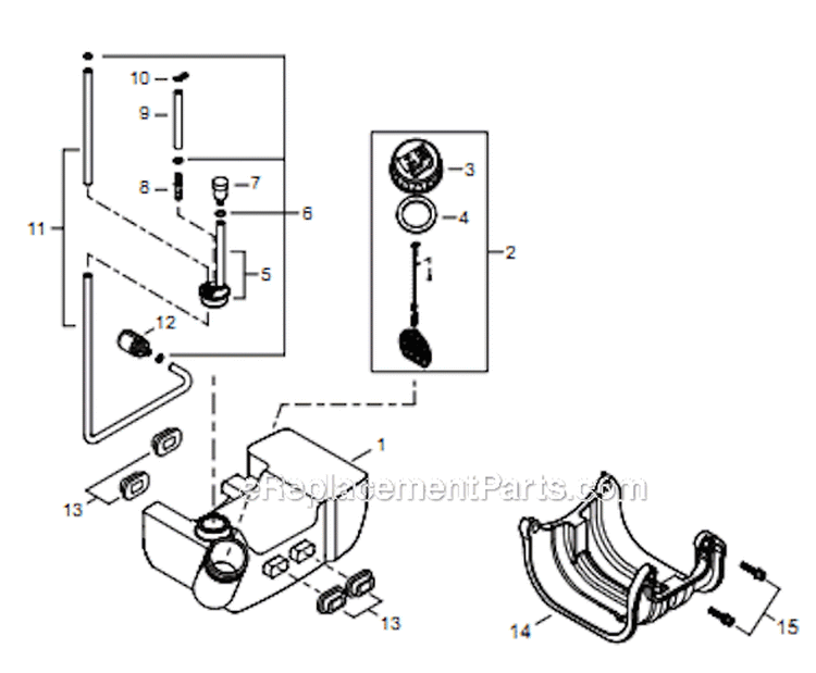 Page H Diagram and Parts List for T14712001001 - T14712999999 Shindaiwa Trimmer
