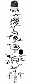 Part Location Diagram of 6773900 Shop-Vac Caster