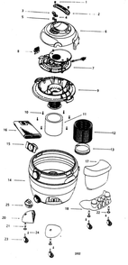 Part Location Diagram of 7414210 Shop-Vac Switch Button - Off