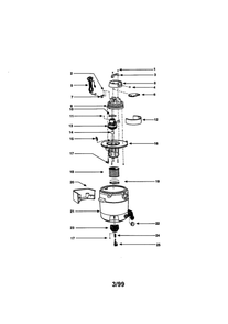 Unit Parts Diagram and Parts List for QM45A  Shop-Vac Utility Vacuum