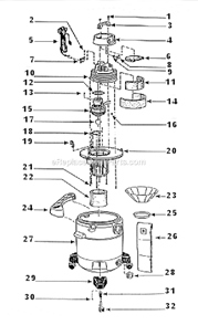 Part Location Diagram of 8550101 Shop-Vac Lid Latch