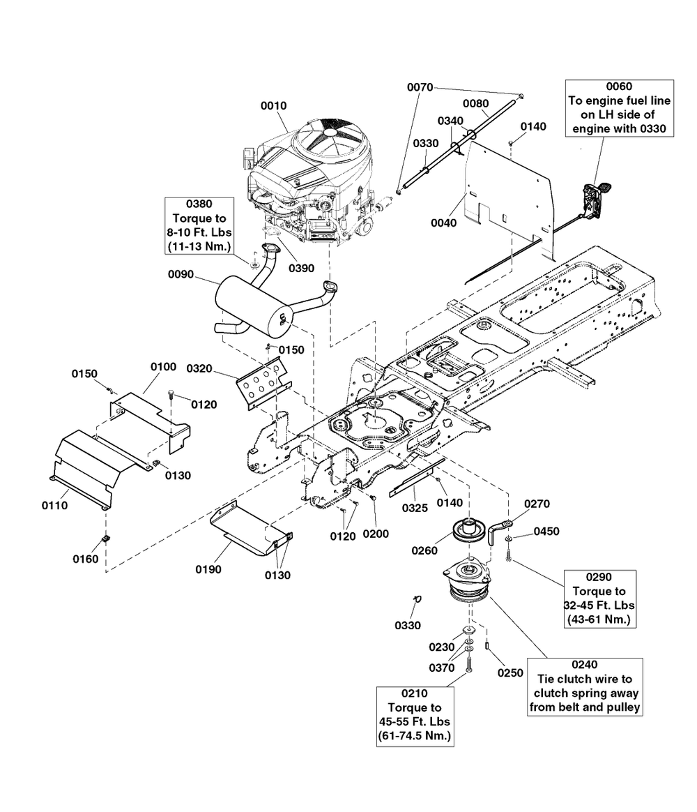 Engine Group - 25 Gross Hp Briggs And Stratton Diagram and Parts List for  Simplicity Lawn Tractor