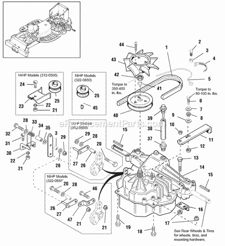 Drive  Belt Group Diagram and Parts List for  Simplicity Lawn Tractor