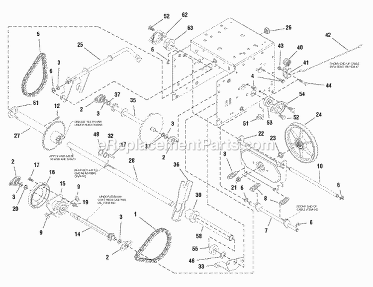Traction Drive Group - Ez Turn (2987330) Diagram and Parts List for  Simplicity Snow Blower