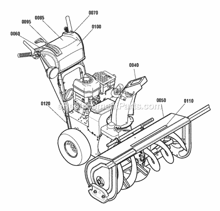 Decals Group (2988463 2988514 2988517 2988523 2988536 2988638) Diagram and Parts List for  Simplicity Snow Blower