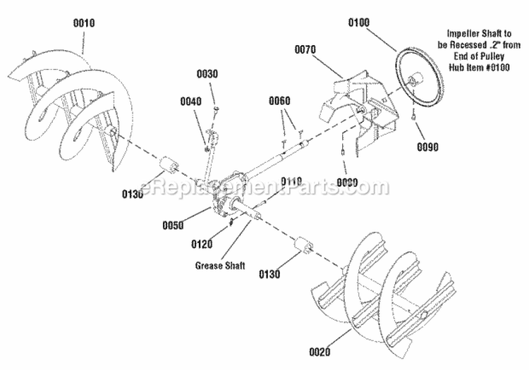 Auger Drive Group - Heavy Duty (2988432 2988503) Diagram and Parts List for  Simplicity Snow Blower