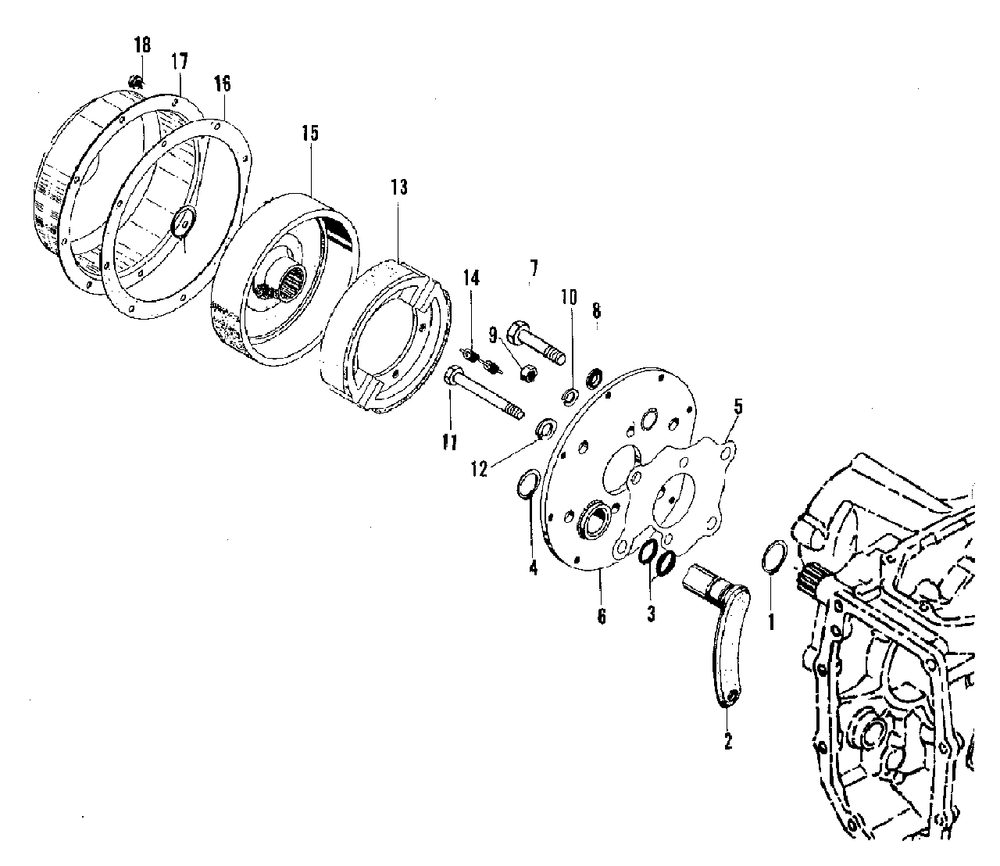 Brake - Right Hand Group (3486i60) Diagram and Parts List for 2097151 Simplicity Lawn Tractor