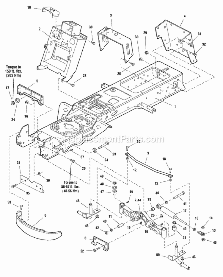 Frame Group - Power Steering (2987426) Diagram and Parts List for  Simplicity Lawn Tractor