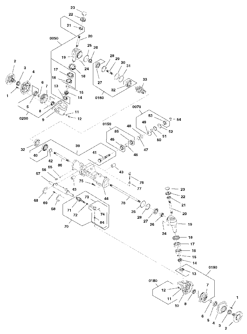 Transaxle Service Parts - Daedong Bsfa-25 Diagram and Parts List for  Simplicity Lawn Tractor
