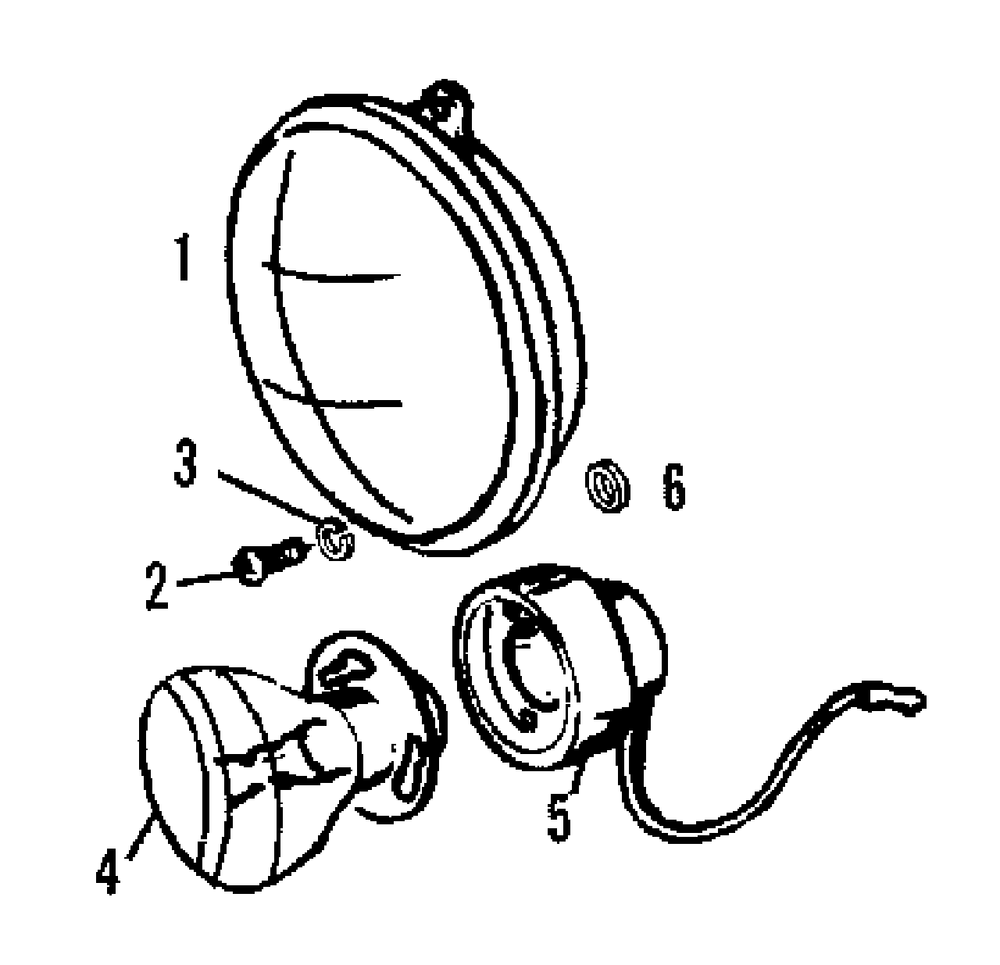 Electrical Lighting - Headlamp Group (3486i24) Diagram and Parts List for 2097151 Simplicity Lawn Tractor