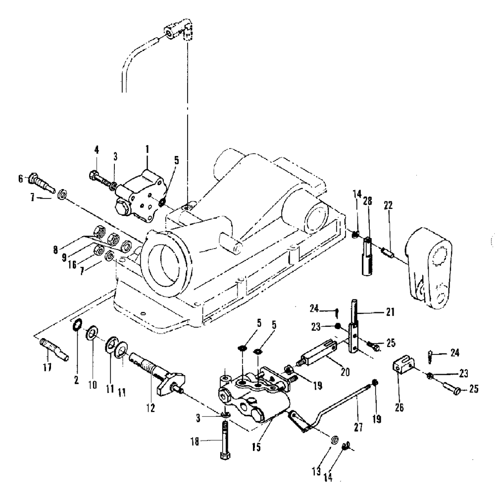 Linkage And Valve Group (3486i73) Diagram and Parts List for 2097151 Simplicity Lawn Tractor