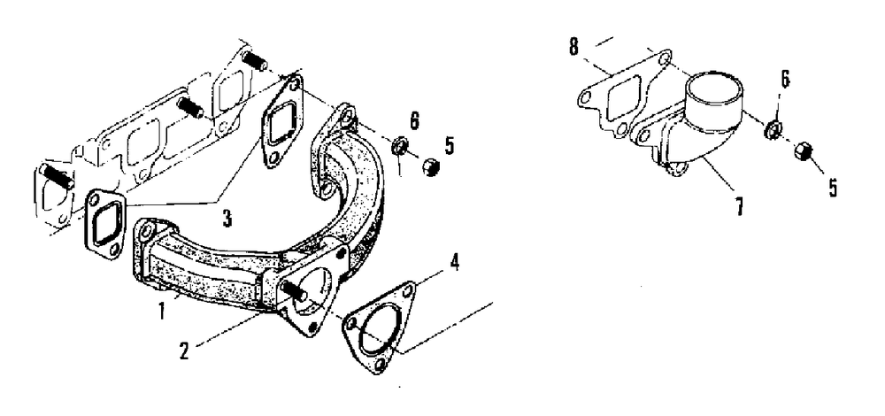 Manifolds - Intake And Exhaust Group (3486i14) Diagram and Parts List for 2097151 Simplicity Lawn Tractor