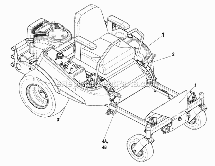 Decals Group - Brand  Model Diagram and Parts List for  Simplicity Lawn Tractor