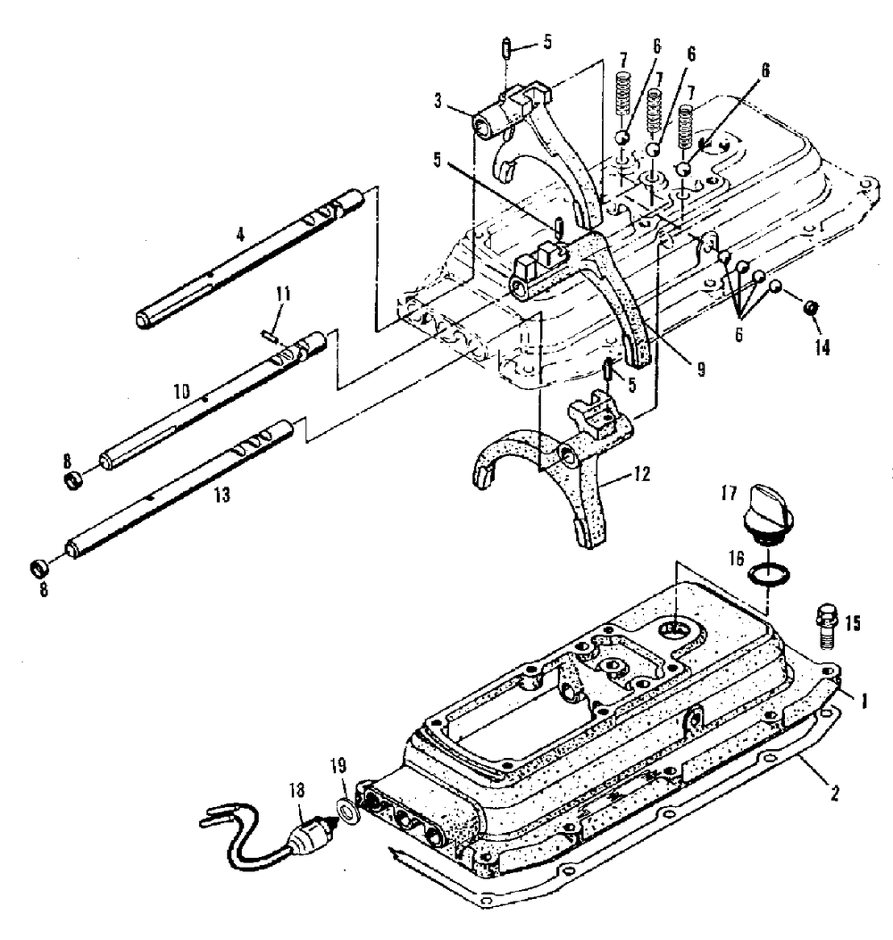 Transmission - Gearshift Group (3486i48) Diagram and Parts List for 2097151 Simplicity Lawn Tractor