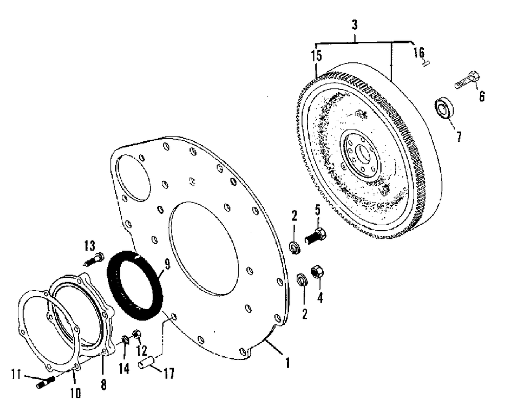 Flywheel And Adapter Plate Group (3486i06) Diagram and Parts List for 2097151 Simplicity Lawn Tractor