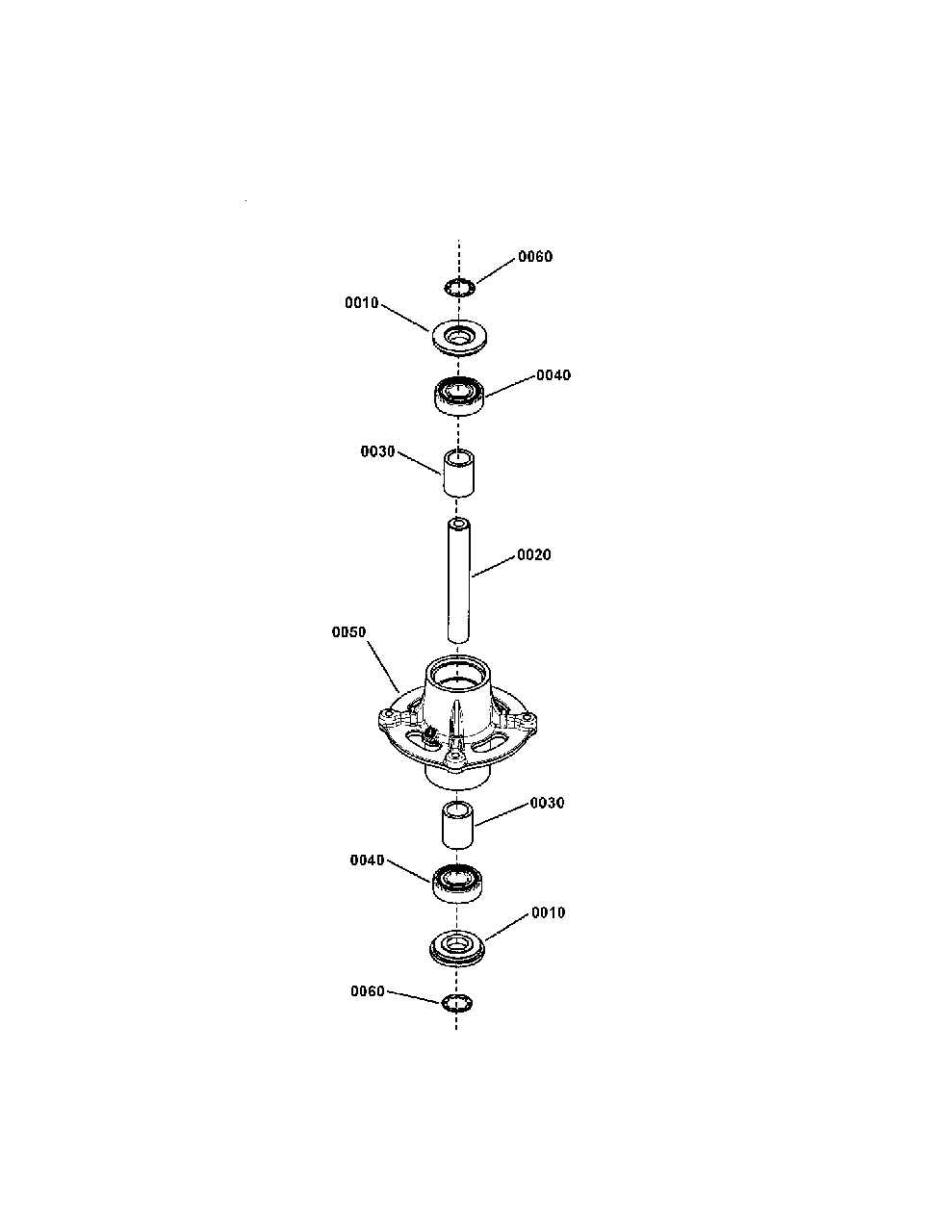 Spindle Assembly - Cast Iron (7502270) Diagram and Parts List for 7800766-00 Simplicity Lawn Tractor