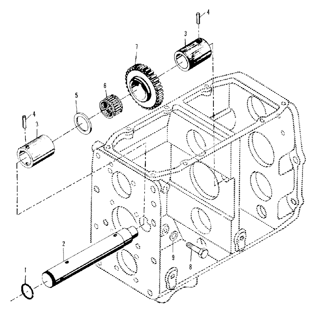 Transmission - Reverse Gear Group (3486i47) Diagram and Parts List for 2097151 Simplicity Lawn Tractor