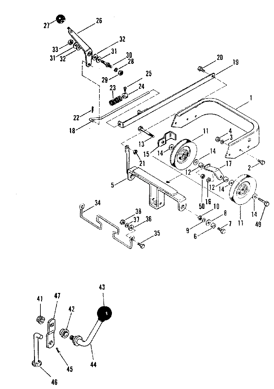 Pto Group (2932i02) Diagram and Parts List for 1690115 Simplicity Lawn Tractor