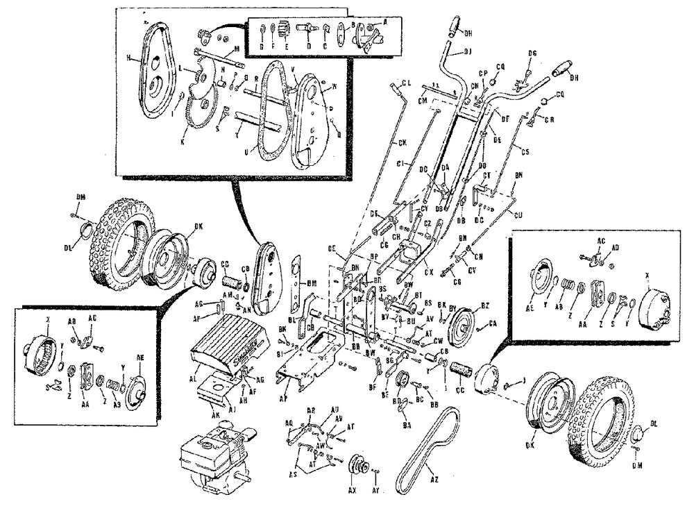 Tractor Group - Parts List (3585i01) Diagram and Parts List for 990116 Simplicity Lawn Tractor