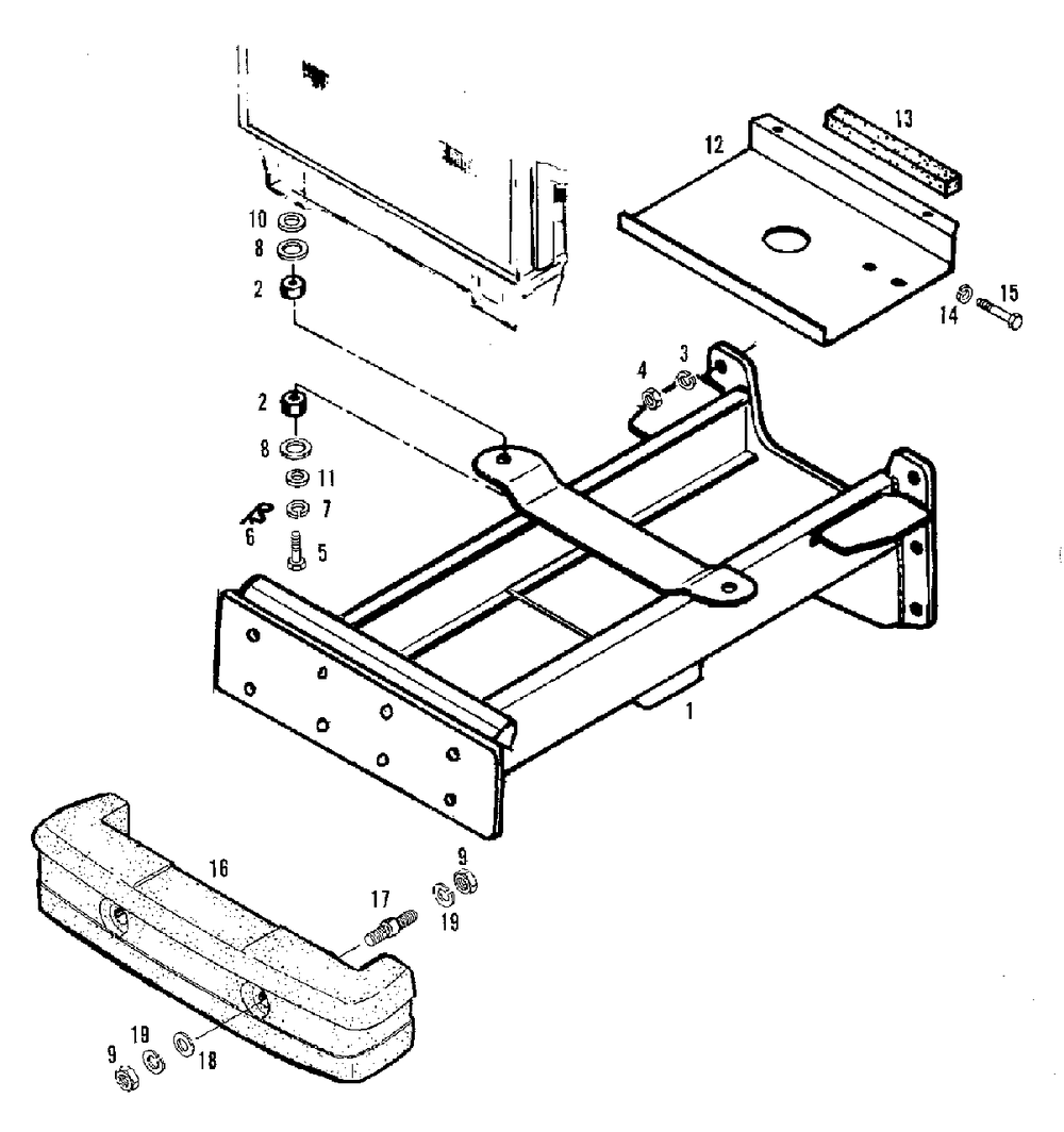 Sheet Metal And Frame - Front Frame And Weight Group (3486i29) Diagram and Parts List for 2097151 Simplicity Lawn Tractor