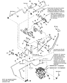 Lift Group - Hydraulic Diagram and Parts List for 1690890 Simplicity Lawn Tractor