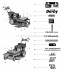 Decals - Brand Model Safety  Instruction (7104Bmsi) Diagram and Parts List for  Simplicity Lawn Mower