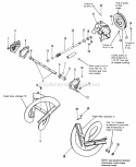 Auger Drive Group Diagram and Parts List for  Simplicity Snow Blower