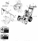 Decal  Wrapper Extension Group Diagram and Parts List for  Simplicity Snow Blower