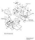 Frame Group Diagram and Parts List for  Simplicity Snow Blower
