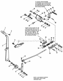 Hydrostatic Control Group Diagram and Parts List for  Simplicity Lawn Tractor